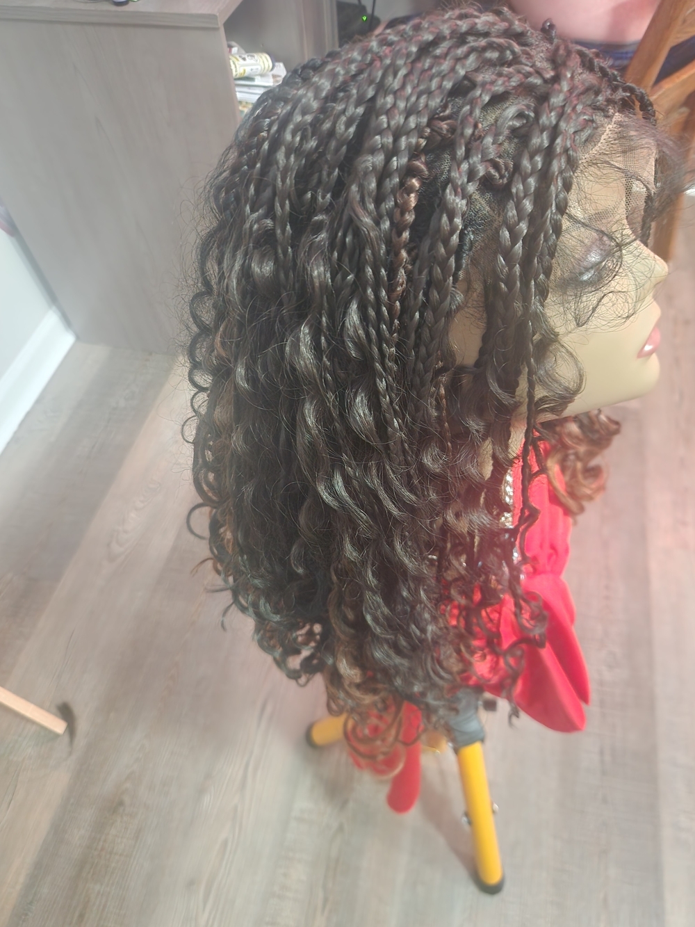 Black Lace & Mesh Wig Cap with Lace Front